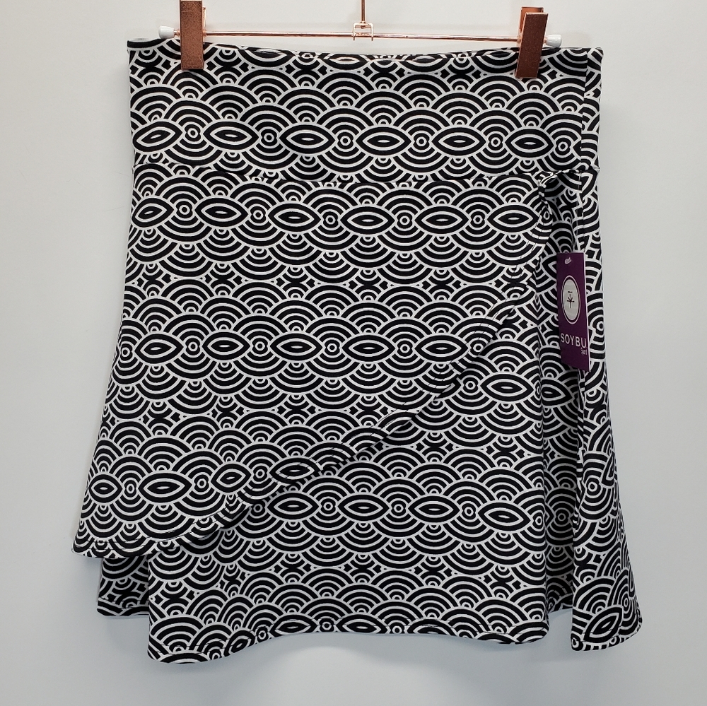 SOYBU Sport Active Women's Faux Wrap Skirt